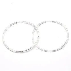 60 mm Scrouples pyöreitä rengas hopea
