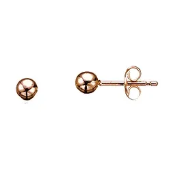 5 mm Scrouples kuula korvarenkaat roosanväristä hopeaa
