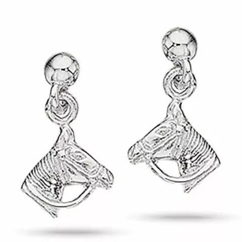 Järjestelmälliset Scrouples hevosia korvarenkaat  hopeaa