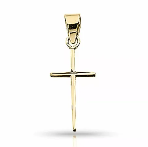 Ohut Scrouples risti riipus  8 karaatin kultaa