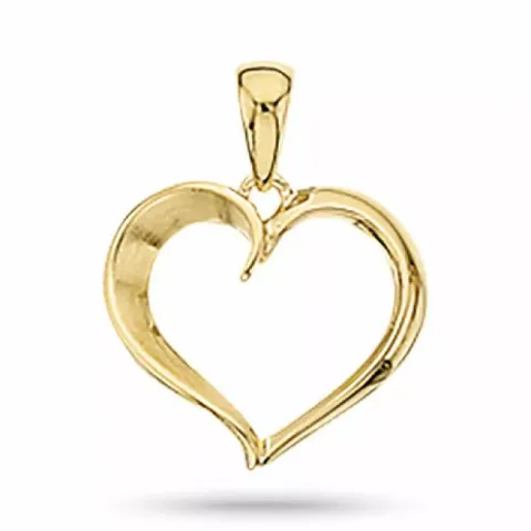 Scrouples sydän riipus jossa on ketju  kullattua hopeaa