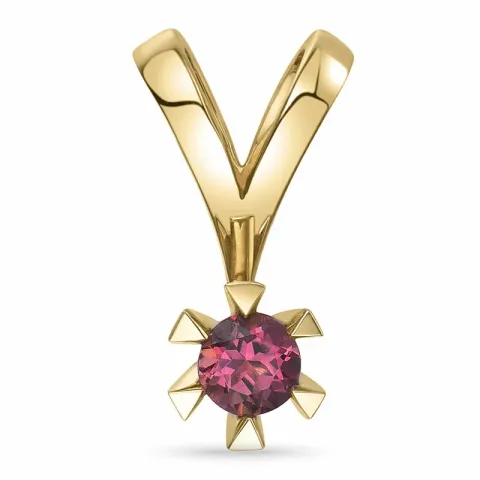 elegantti pinkki riipus 14 karaatti kultaa 0,28 ct