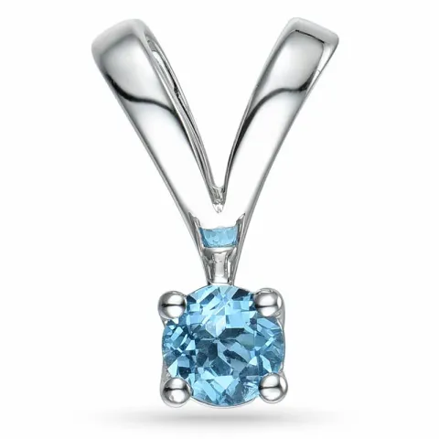 Topaasi valkokulta riipus 14 karaatti valkokultaa