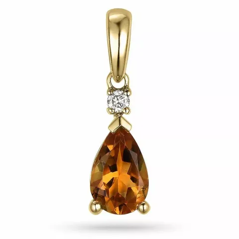 sitriini riipus 14 karaatti kultaa 0,03 ct 0,78 ct