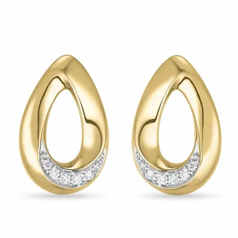 pisara timantti nappikorvakorut 14 karaatin kultaa ja valkokul kanssa timantti 