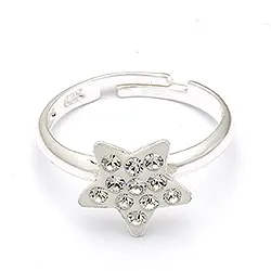 Tähti lasten sormus hopeaa