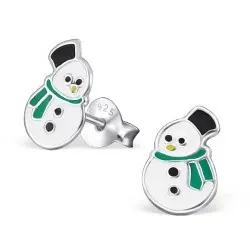 Lumiukko korvarenkaat  hopea