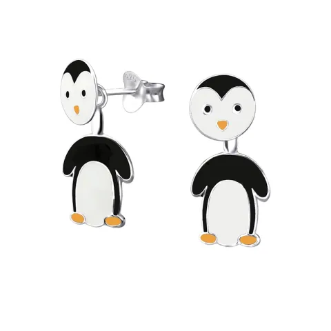 pingviini korvarenkaat hopea