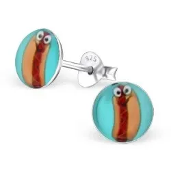 Pyöreitä korvarenkaat  hopea