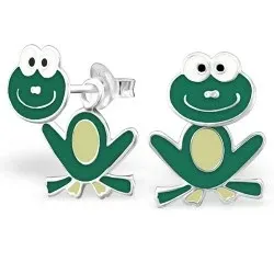 Sammakko korvarenkaat  hopea