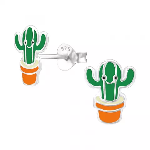 Kaktus korvarenkaat  hopea
