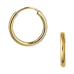 16 mm Aagaard pyöreitä rengas  8 karaatin kultaa