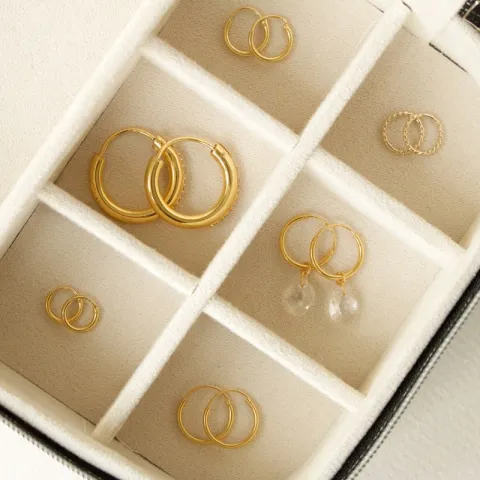 20 mm Aagaard zirkoni rengas  kullattua hopeaa valkoista zirkonia