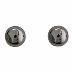 4 mm Aagaard pyöreitä korvarenkaat  hopea harmaata hematiitti