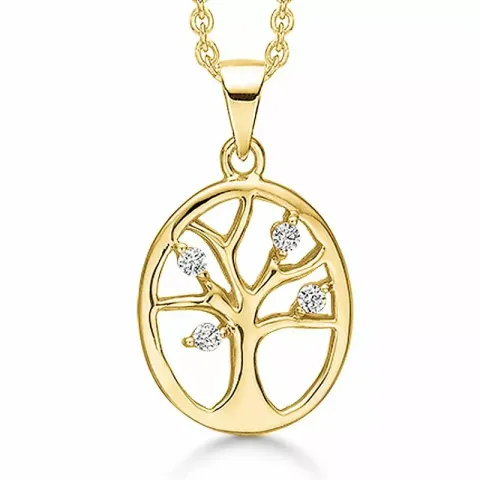 13 mm støvring design elämänpuu zirkoni kaulaketju, jossa on riipus  kullattua hopeaa valkoista zirkonia