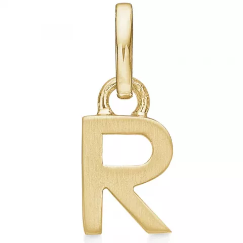 Støvring Design r-kirjain riipus  kullattua hopeaa