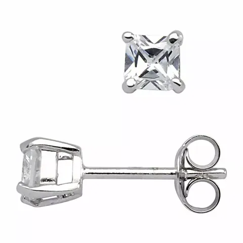 4 mm Støvring Design korvarenkaat  hopea valkoinen zirkoni