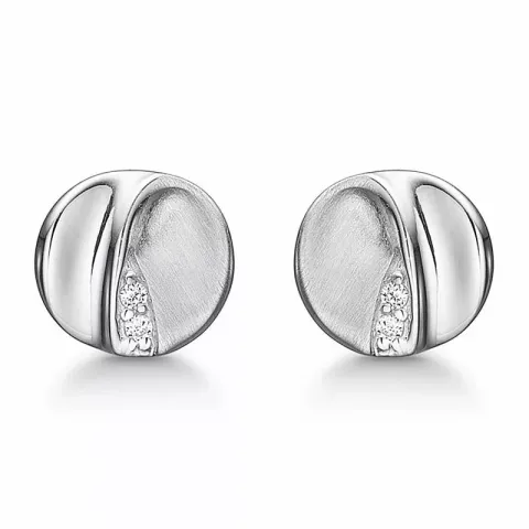 Støvring Design korvarenkaat  hopea valkoinen zirkoni