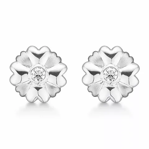 Støvring Design korvarenkaat  hopea valkoinen zirkoni