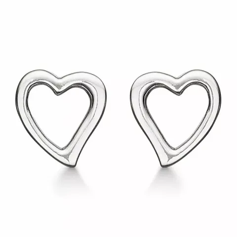 Støvring Design sydän korvarenkaat  hopea