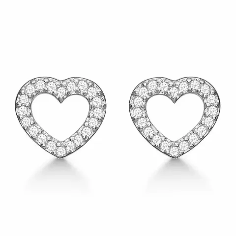  korvarenkaat  hopea valkoinen zirkoni