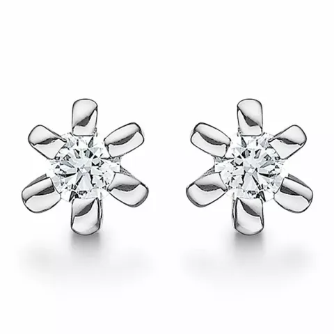 Støvring Design korvarenkaat  hopea valkoinen zirkoni