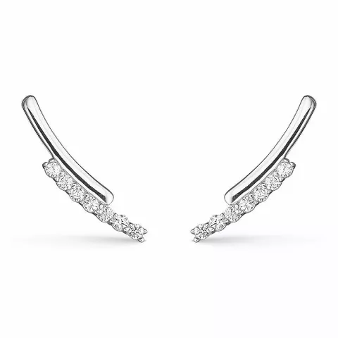 Støvring Design abstrakti korvarenkaat  hopea valkoinen zirkoni