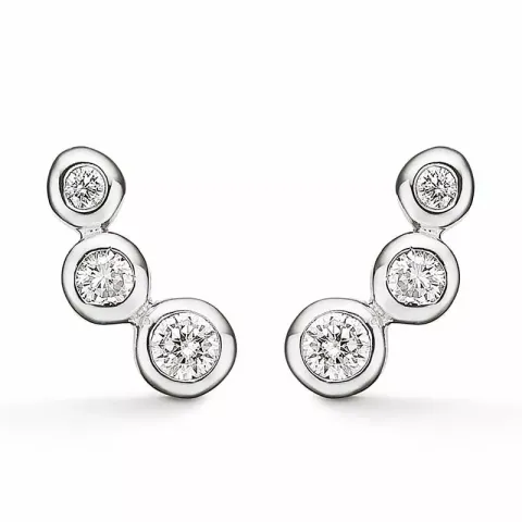 Støvring Design korvarenkaat  hopea valkoinen zirkoni