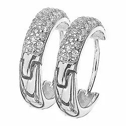 Støvring Design pyöreitä rengas  hopea valkoinen zirkoni