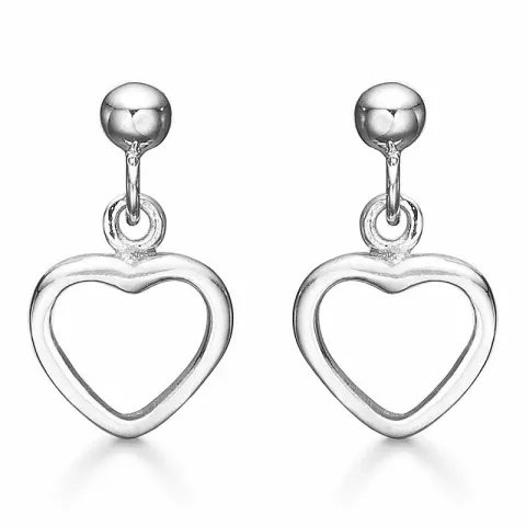 Støvring Design sydän korvarenkaat  hopea