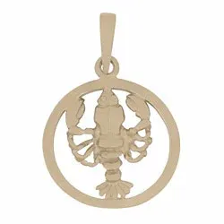 Elegantti Siersbøl tähtikuvio rapu riipus  8 karaatin kultaa