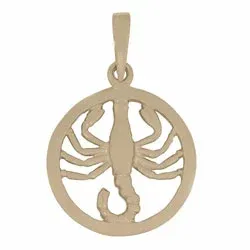 12 mm Siersbøl tähtikuvio skorpioni riipus  14 karaatin kultaa
