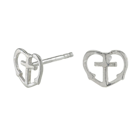 Siersbøl Usko-toivo-rakkaus korvarenkaat  hopea