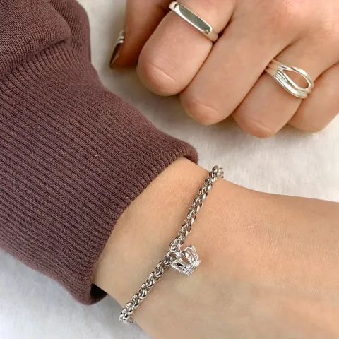 Siersbøl kruunu rannekoru  hopea