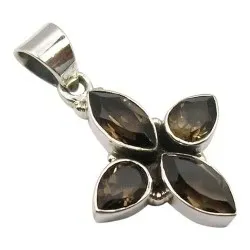 kvartsi riipus  oksidoitua sterlinghopeaa