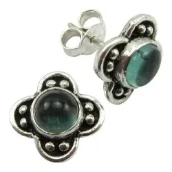 näytepakkaukset nappikorvakorut  oksidoitua sterlinghopeaa