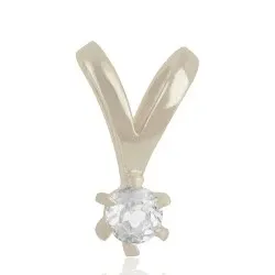 akvamariinia solitaire-riipus  hopeaa