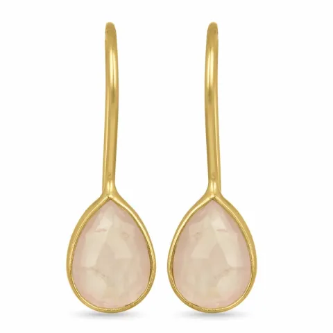 pisara kvartsi korvarenkaat  kullattua hopeaa