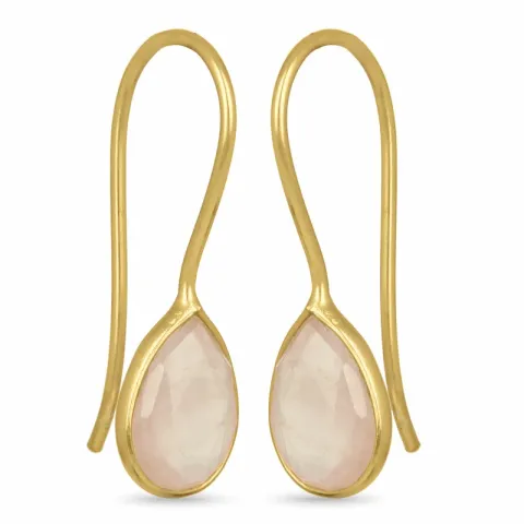 pisara kvartsi korvarenkaat  kullattua hopeaa