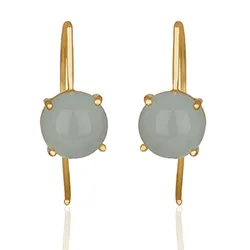 pyöreitä korvarenkaat  kullattua hopeaa