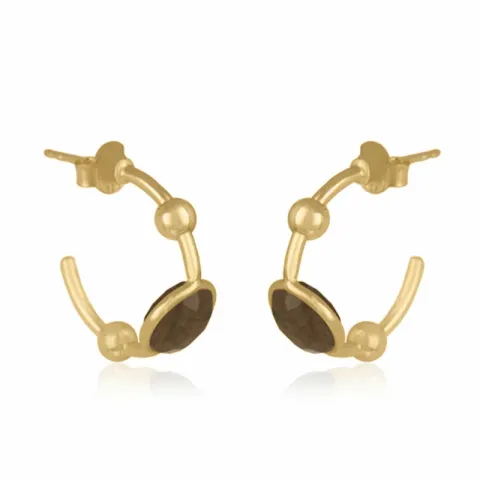 labradoriitti korvarenkaat  kullattu hopea