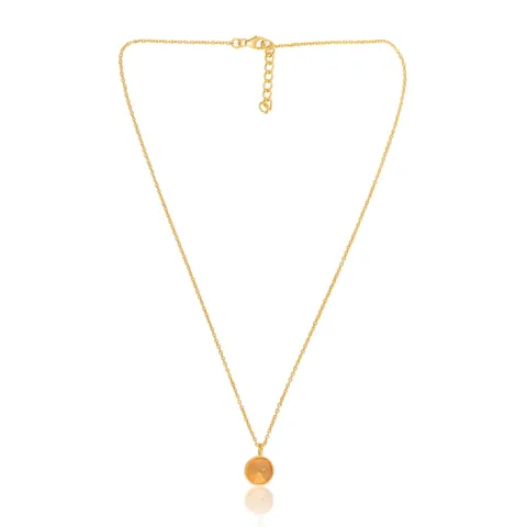 näytepakkaukset sitriini kaulaketju kullattua hopeaa