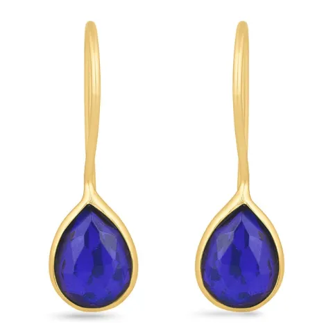 pisara korvarenkaat  kullattu hopea - Loom Stones