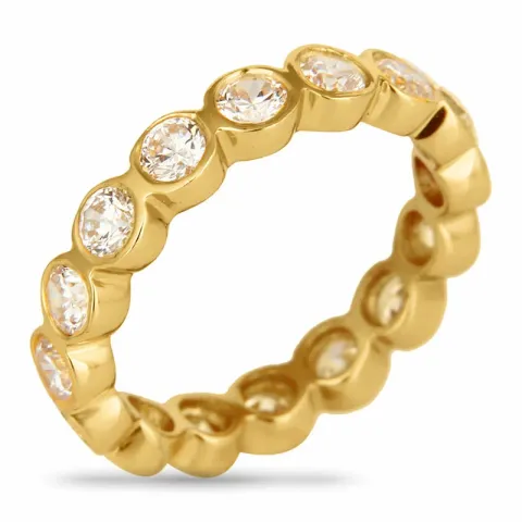 mattapintainen zirkoni sormus kullattua hopeaa