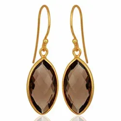 topaasi korvarenkaat  kullattua hopeaa