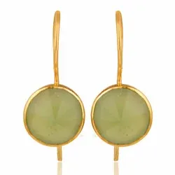 pyöreitä korvarenkaat  kullattua hopeaa