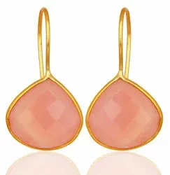 pisaranmuotoinen korvarenkaat  kullattua hopeaa