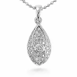 zirkoni riipus  hopeaa