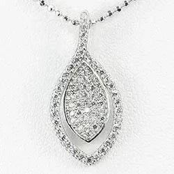 valkoinen zirkoni riipus  hopeaa