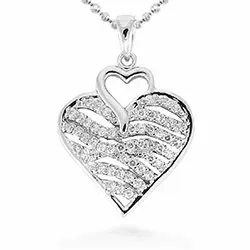 sydän riipus  hopeaa